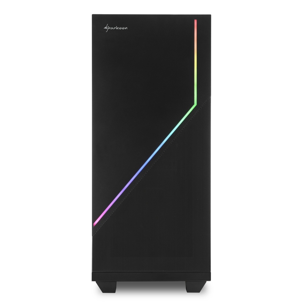Zweites Bild vonSharkoon RGB FLOW, Midi Tower, PC, Schwarz, ATX, micro ATX, Mini-ITX, Multi, 16,5 cm