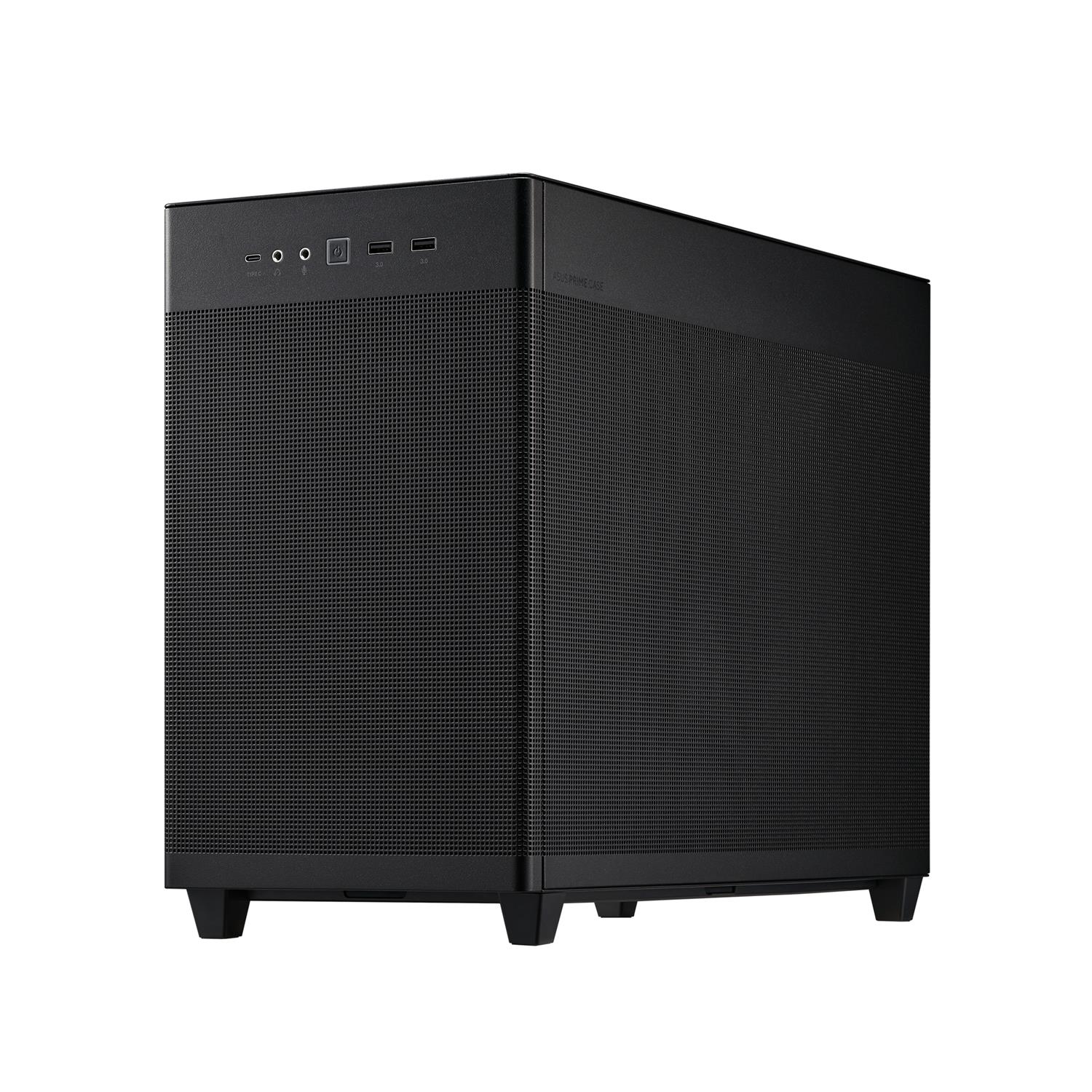 Zweites Bild vonASUS PRIME AP201 MicroATX, Mini Tower, PC, Schwarz, micro ATX, Mini-ITX, 17 cm, 33,8 cm