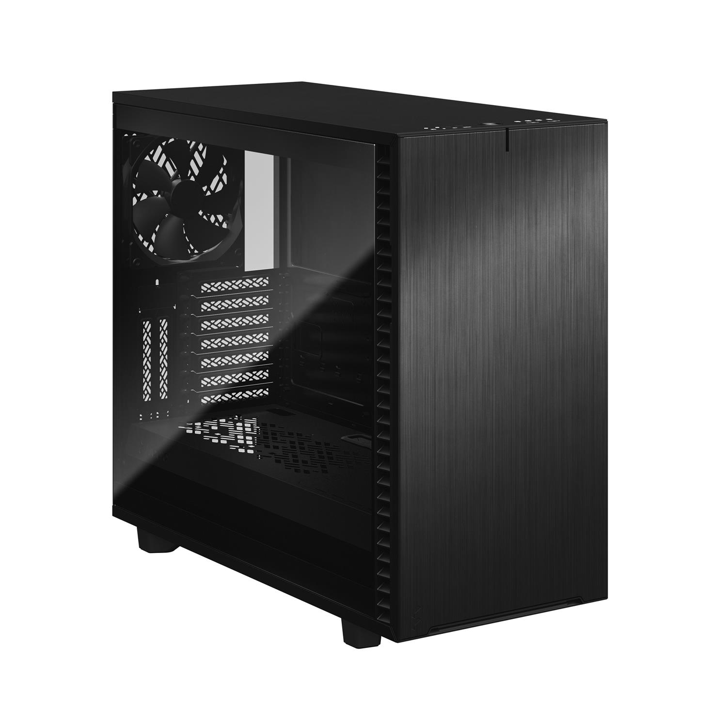 Zweites Bild vonFractal Design Define 7, Midi Tower, PC, Schwarz, ATX, EATX, micro ATX, Micro-ITX, Aluminium, Stahl, WAN, Ja