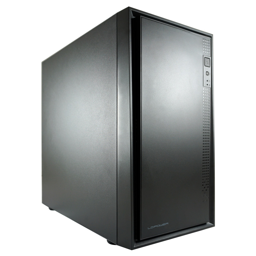 Zweites Bild vonLC-Power 2016MB, Micro Tower, PC, Schwarz, micro ATX, Mini-ITX, Metall, Kunststoff, 15,5 cm