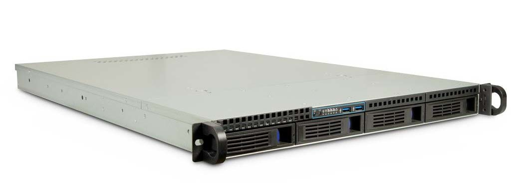 Inter-Tech IPC 1U-1404, Rack, Server, Schwarz, Edelstahl, ATX, EATX, micro ATX, Mini-ITX, SSI EEB, Stahl, HDD, Netzwerk, Leistung