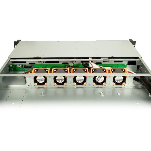 Zweites Bild vonInter-Tech IPC 1U-1404, Rack, Server, Schwarz, Edelstahl, ATX, EATX, micro ATX, Mini-ITX, SSI EEB, Stahl, HDD, Netzwerk, Leistung