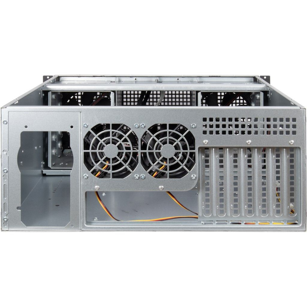 Zweites Bild vonInter-Tech 4U 40248, Rack, Server, Schwarz, Grau, ATX, micro ATX, Mini-ITX, SSI CEB, Stahl, Alarm, HDD, Netzwerk, Leistung