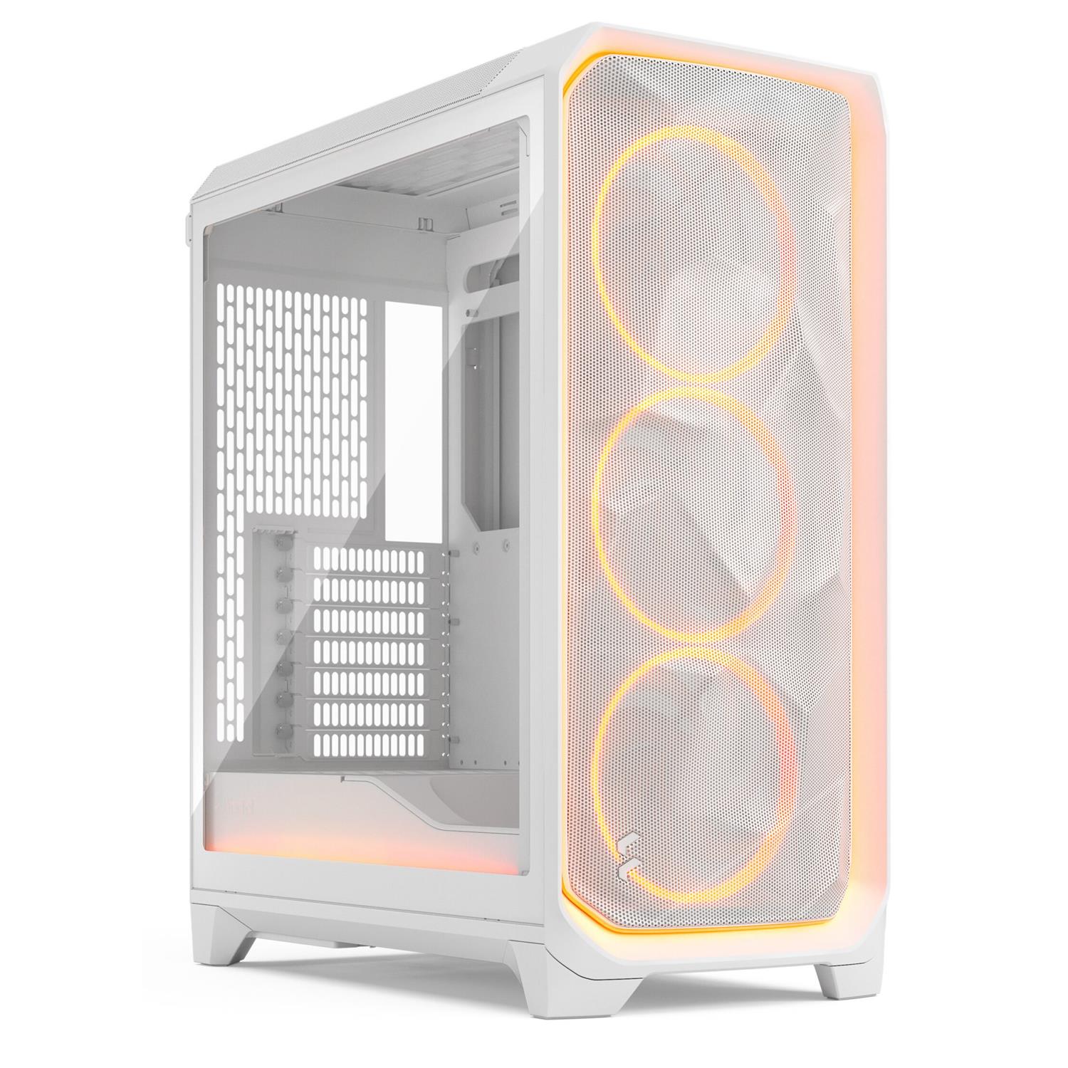 Fractal Design Meshify 3, PC, Weiß, ATX, EATX, micro ATX, Mini-ITX, Stahl, Gehärtetes Glas, Gaming, Multi