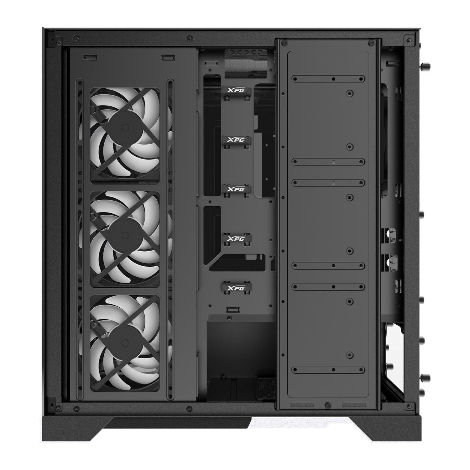 Zweites Bild vonXPG INVADERXMT Midi-Tower Schwarz, Midi Tower, PC, Schwarz, ATX, micro ATX, Mini-ITX, SPCC, 17,5 cm