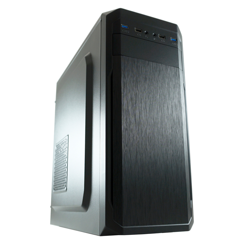 Zweites Bild vonLC-Power 7039B, Midi Tower, PC, Schwarz, ATX, micro ATX, Mini-ITX, Metall, Kunststoff, 14,5 cm
