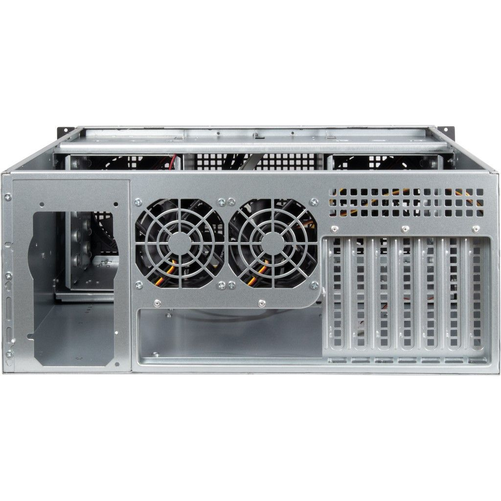 Zweites Bild vonInter-Tech 4U 40240, Rack, Server, Schwarz, Grau, ATX, micro ATX, Mini-ATX, Mini-ITX, Stahl, Alarm, HDD, Netzwerk, Leistung