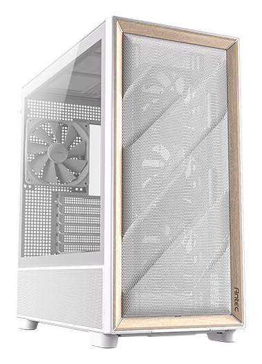 Antec FLUX, Midi Tower, PC, Weiß, ATX, ITX, micro ATX, Kunststoff, Stahl, Gehärtetes Glas, Gaming