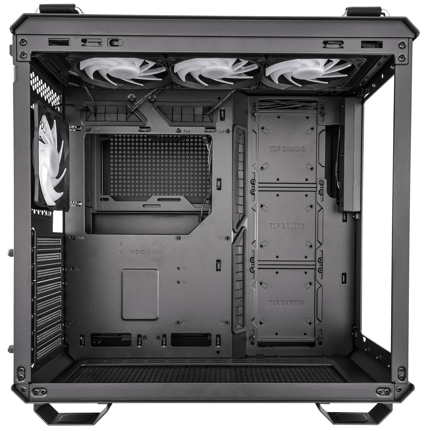 Zweites Bild vonASUS TUF Gaming GT502 PLUS, Midi Tower, PC, Schwarz, ATX, micro ATX, Mini-ITX, 16,3 cm, 40 cm