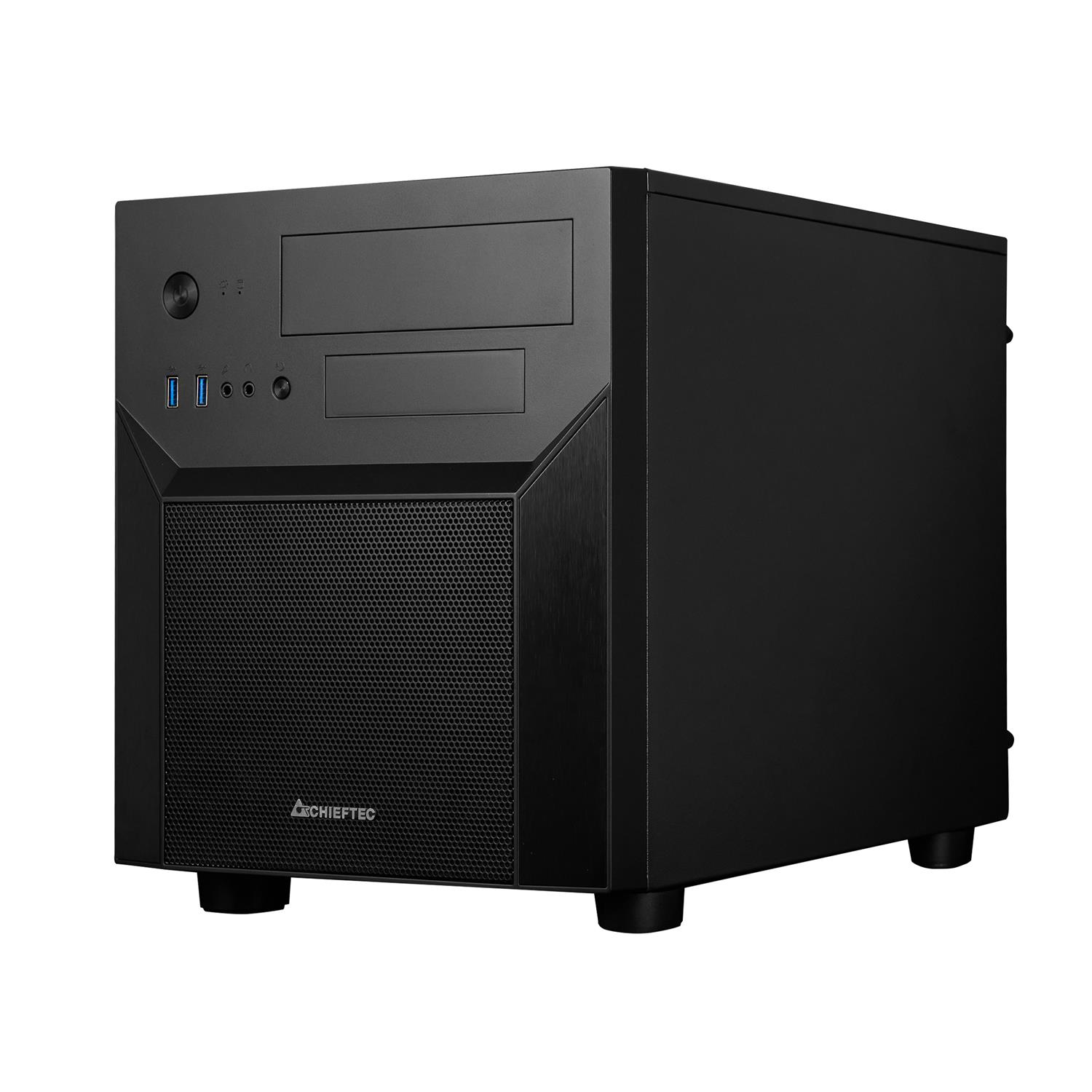 Zweites Bild vonChieftec CI-02B-OP, Cube, PC, Schwarz, micro ATX, Mini-ITX, SPCC, Heimbüro