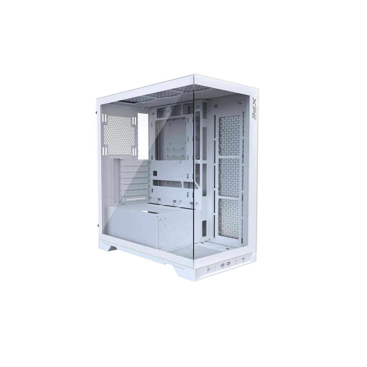 Zweites Bild vonXPG INVADERXMT Midi-Tower Weiß, Midi Tower, PC, Weiß, ATX, micro ATX, Mini-ITX, SPCC, 17,5 cm