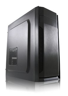 LC-Power 7036B, Midi Tower, PC, Schwarz, ATX, micro ATX, Mini-ITX, Metall, Kunststoff, 14,5 cm