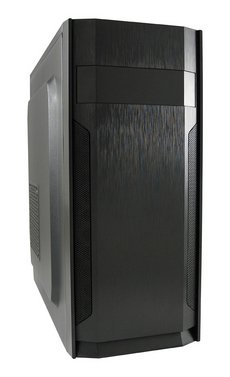 Zweites Bild vonLC-Power 7036B, Midi Tower, PC, Schwarz, ATX, micro ATX, Mini-ITX, Metall, Kunststoff, 14,5 cm