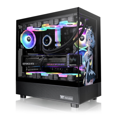 Thermaltake View 270 SP Edition, Midi Tower, PC, Schwarz, EATX, micro ATX, SPCC, 18 cm