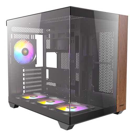 Zweites Bild vonAntec CX800, Midi Tower, PC, Schwarz, Holz, ATX, ITX, micro ATX, Glas, Stahl, Gaming