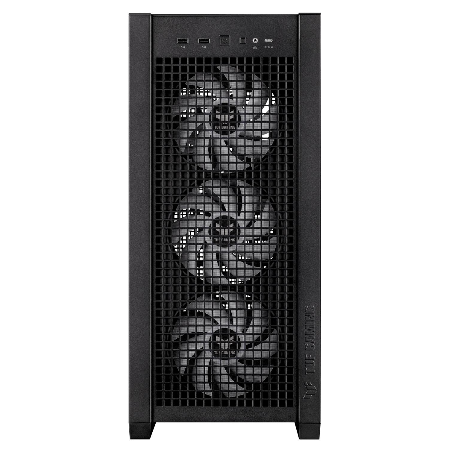 Zweites Bild vonASUS TUF Gaming GT302 ARGB, Midi Tower, PC, Schwarz, EATX, ATX, micro ATX, Mini-ITX, Multi, 16,5 cm