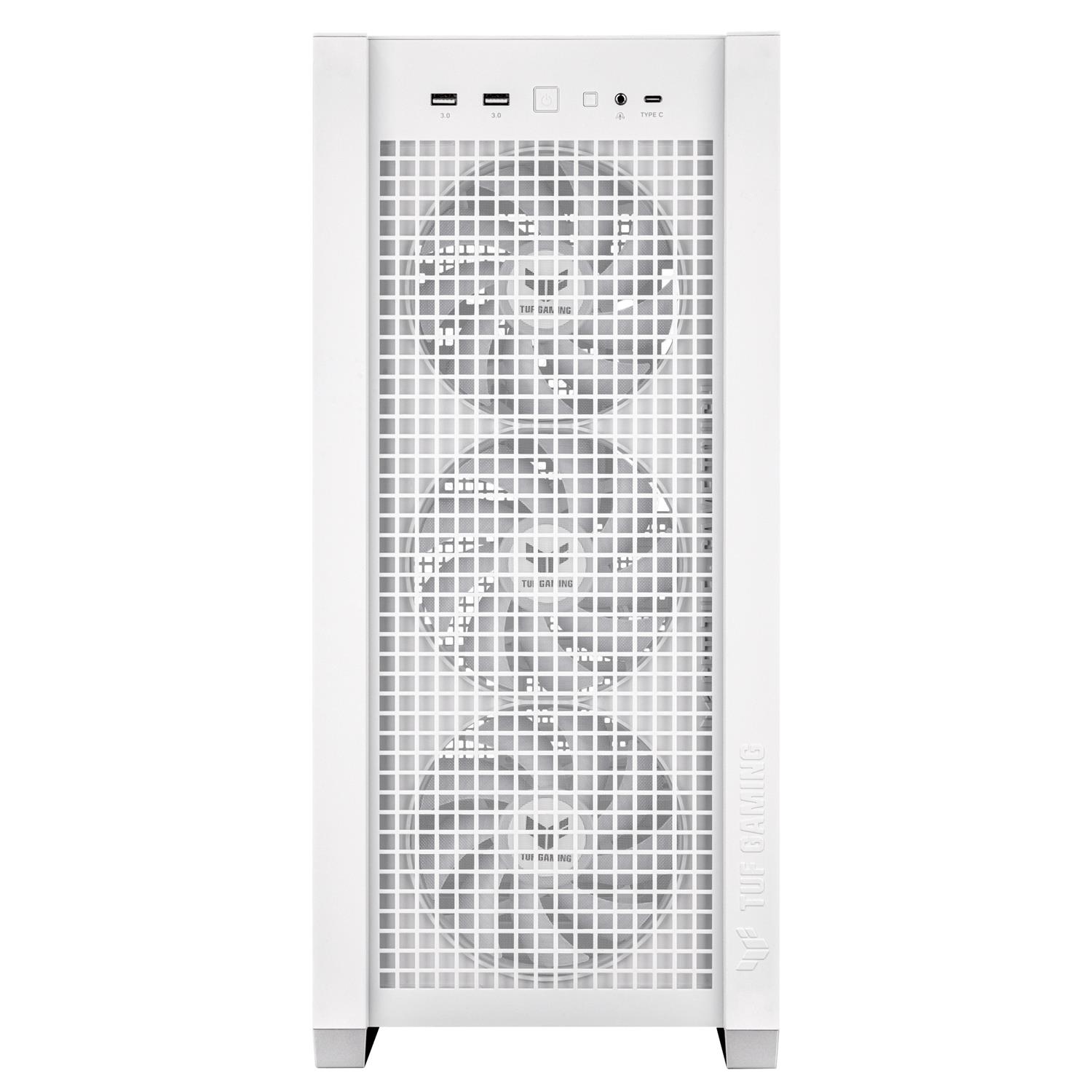 Zweites Bild vonASUS TUF Gaming GT302 ARGB, Midi Tower, PC, Weiß, EATX, ATX, micro ATX, Mini-ITX, Multi, 16,5 cm