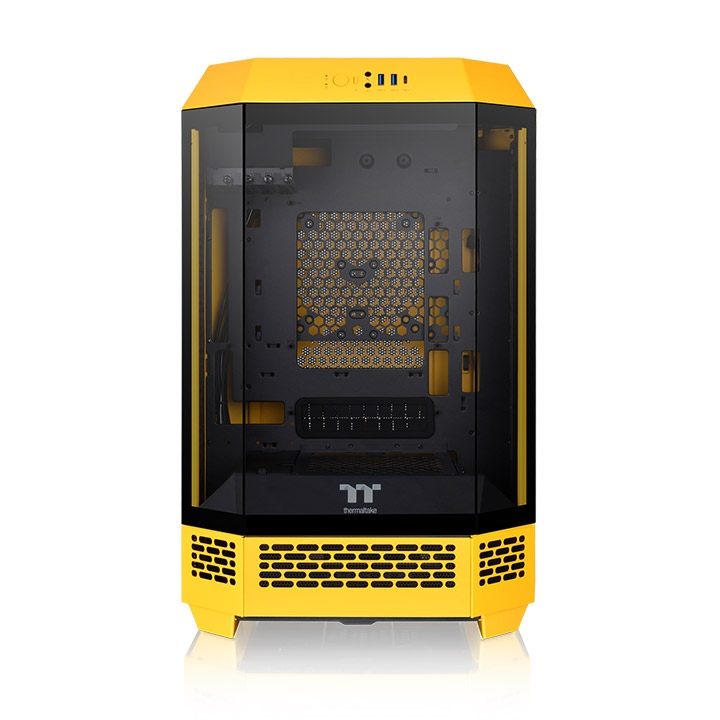 Zweites Bild vonThermaltake 300 Bumblebee, Micro Tower, PC, Gelb, micro ATX, Mini-ATX, SPCC, Heimbüro