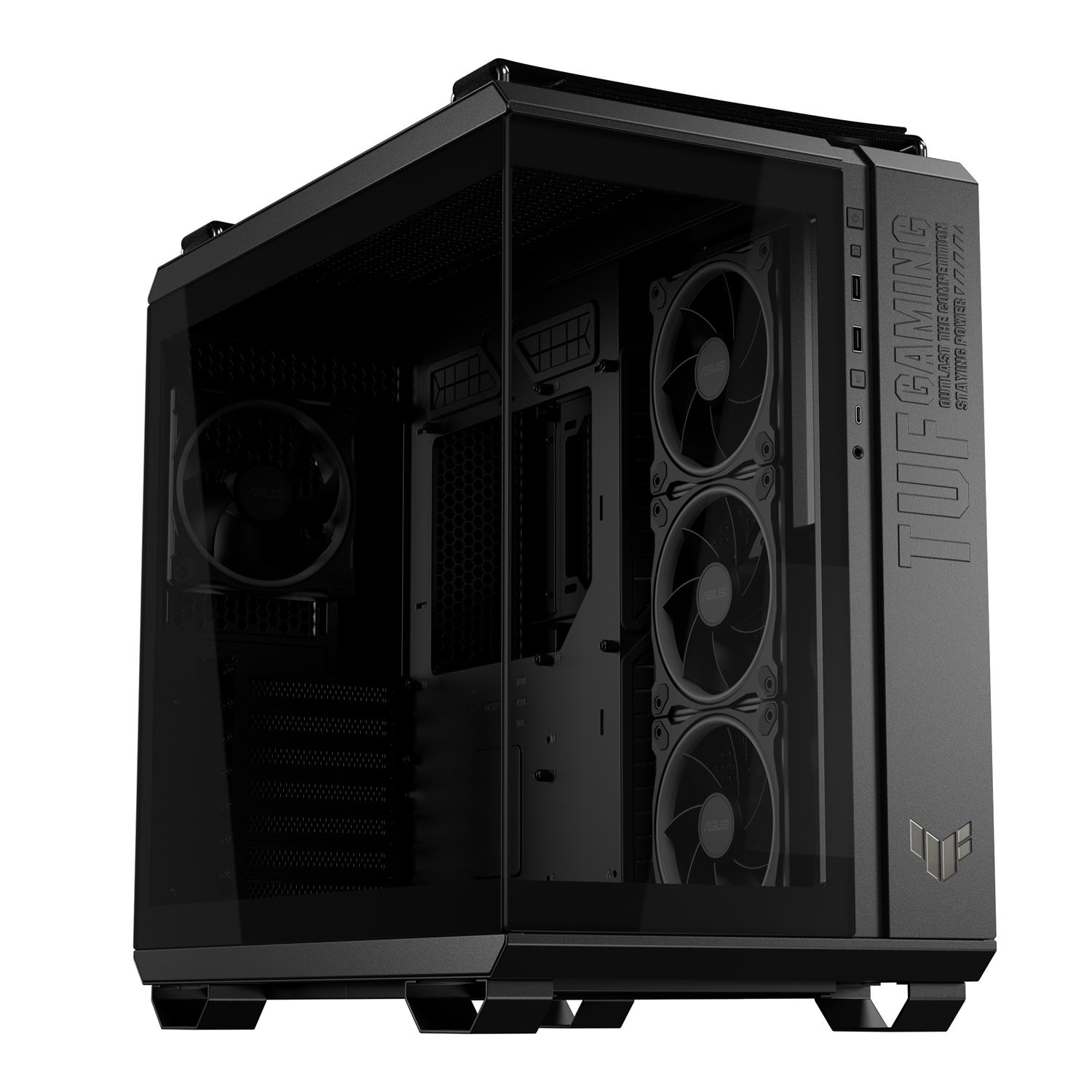 Zweites Bild vonASUS TUF GAMING GT502 Horizon TG ARGB Black, Midi Tower, PC, Schwarz, ATX, micro ATX, Mini-ITX, 16,3 cm, 40 cm
