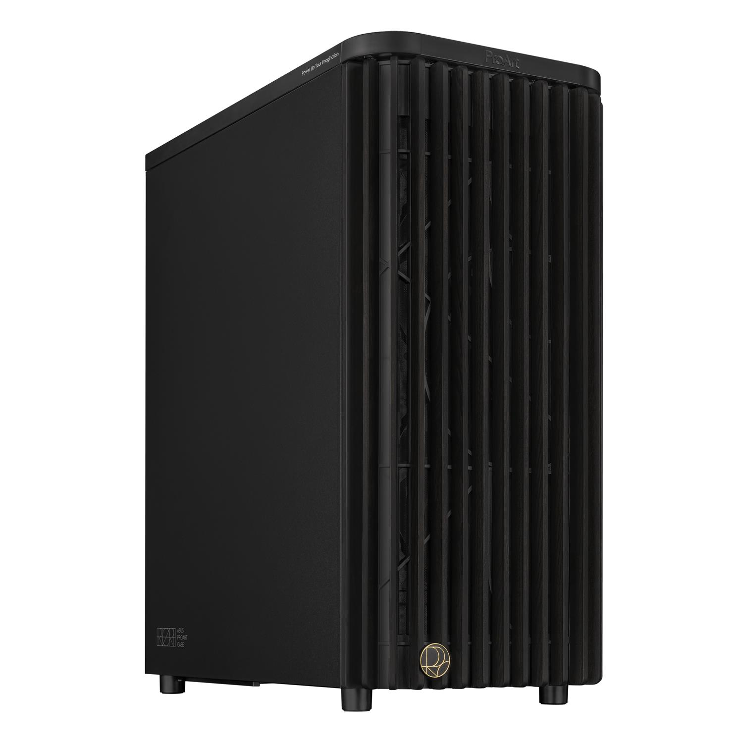 ASUS ProArt PA401 Wood METAL PWM (Black), Tower, PC, Schwarz, ATX, Metall, 16 cm