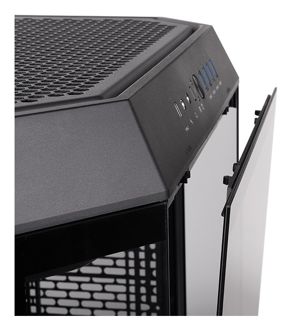 Zweites Bild vonThermaltake CA-1Z1-00M1WN-00, Midi Tower, PC, Schwarz, ATX, micro ATX, Mini-ITX, SPCC, Gehärtetes Glas, Gaming