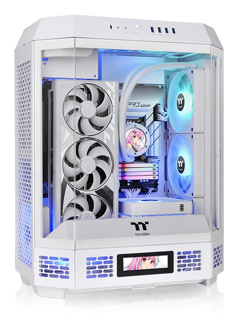 Thermaltake CA-1Z1-00M6WN-00, Midi Tower, PC, Weiß, ATX, micro ATX, Mini-ITX, SPCC, Gehärtetes Glas, Gaming