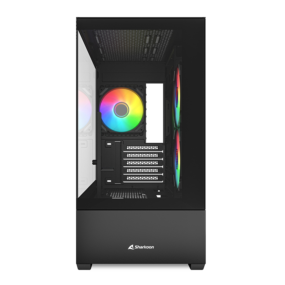 Zweites Bild vonSharkoon MK6 RGB, Midi Tower, PC, Weiß, micro ATX, Mini-ITX, Gaming, Multi