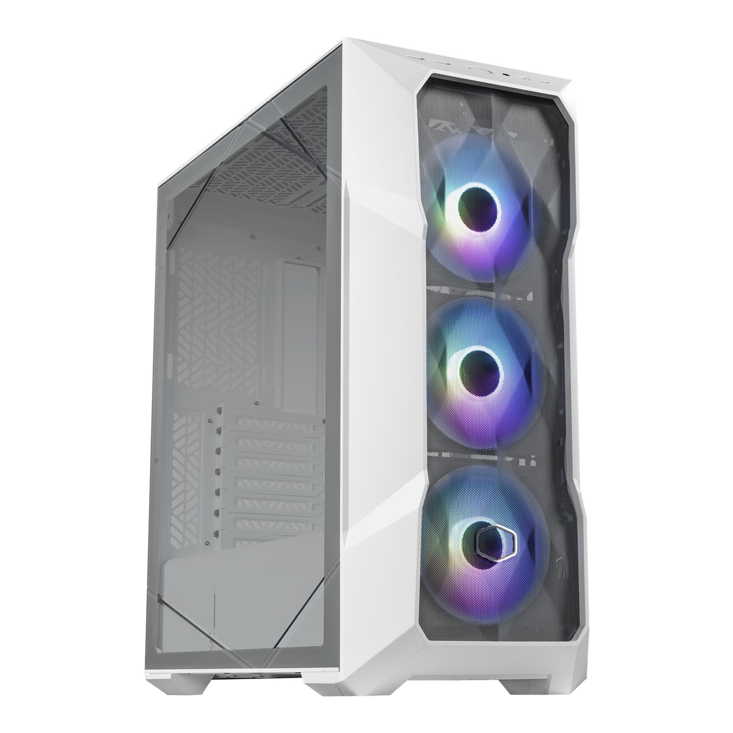 Zweites Bild vonCooler Master MasterBox TD500 Mesh V2, Midi Tower, PC, Weiß, ATX, micro ATX, SSI CEB, Mini-ITX, EATX, Netz, Gehärtetes Glas, Kunststoff, Stahl, Multi