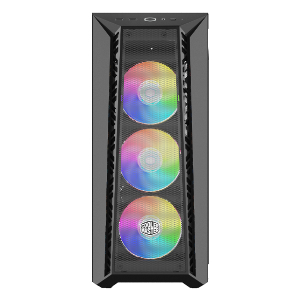 Cooler Master MasterBox 520 Mesh, Midi Tower, PC, Schwarz, ATX, EATX, micro ATX, Mini-ITX, SSI CEB, ABS, Stahl, Gehärtetes Glas, Multi
