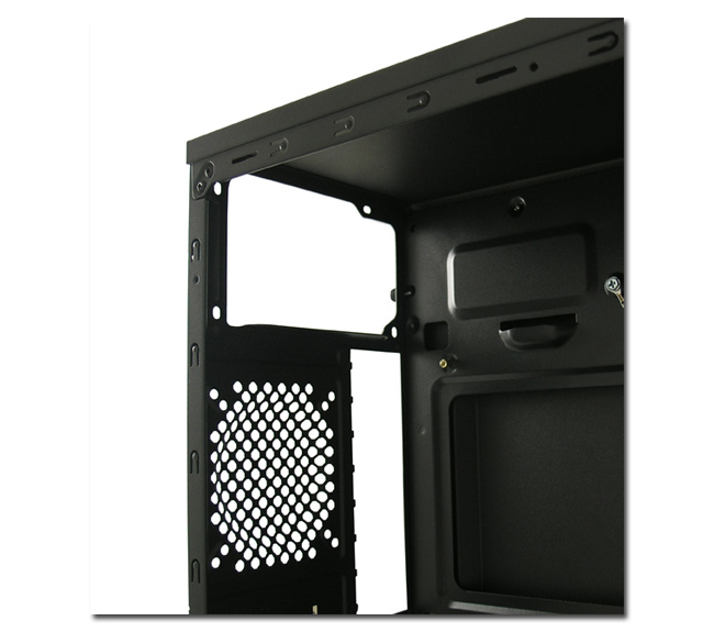 Zweites Bild vonLC-Power 7038B, Midi Tower, PC, Schwarz, ATX, micro ATX, Mini-ITX, Metall, 14,5 cm