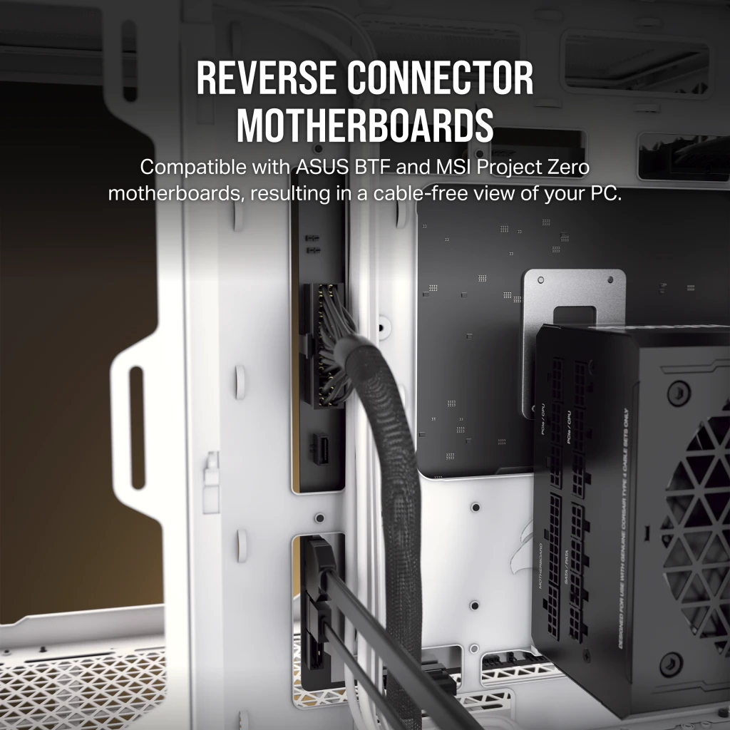 Zweites Bild vonCorsair iCUE LINK 6500X RGB, Midi Tower, PC, Schwarz, ATX, 120,140,240,280,360 mm, 2.5,3.5"