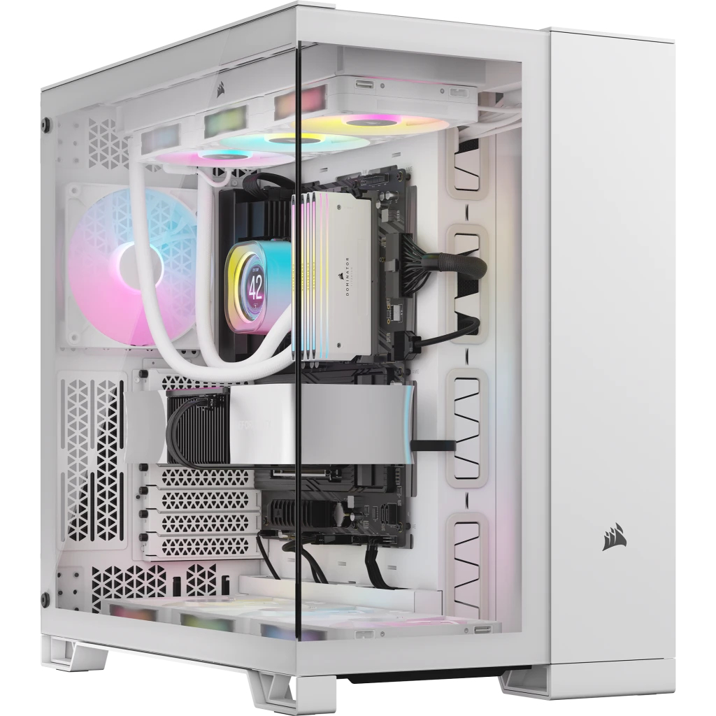 Corsair iCUE LINK 6500X RGB, Midi Tower, PC, Weiß, ATX, 120,140,240,280,360 mm, 2.5,3.5"