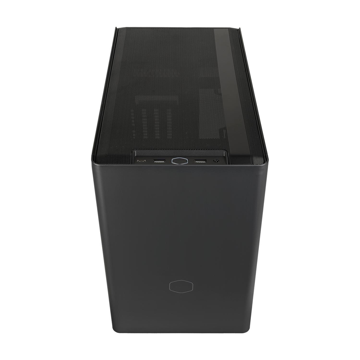 Zweites Bild vonCooler Master MasterBox NR200P V2, Desktop, PC, Schwarz, Mini-ITX, ABS, Netz, SGCC, Stahl, Gehärtetes Glas, 6,7 cm