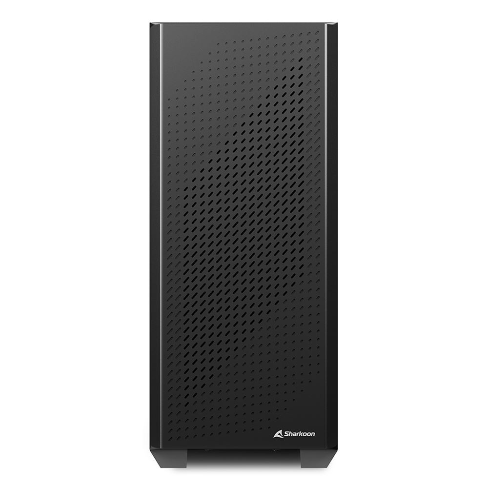 Zweites Bild vonSharkoon VS9, Midi Tower, PC, Schwarz, ATX, micro ATX, Mini-ITX, Metall, 15,8 cm