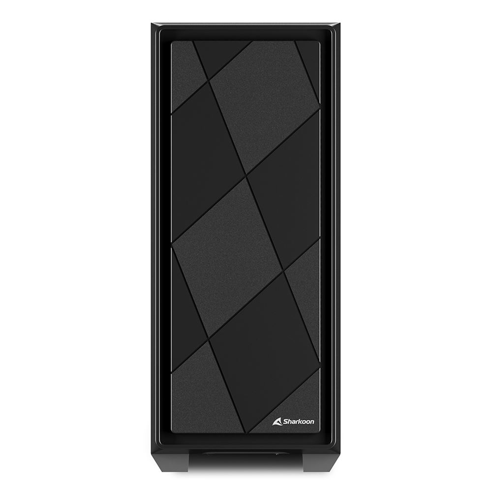 Zweites Bild vonSharkoon VS8, Midi Tower, PC, Schwarz, ATX, micro ATX, Mini-ITX, Metall, 15,8 cm