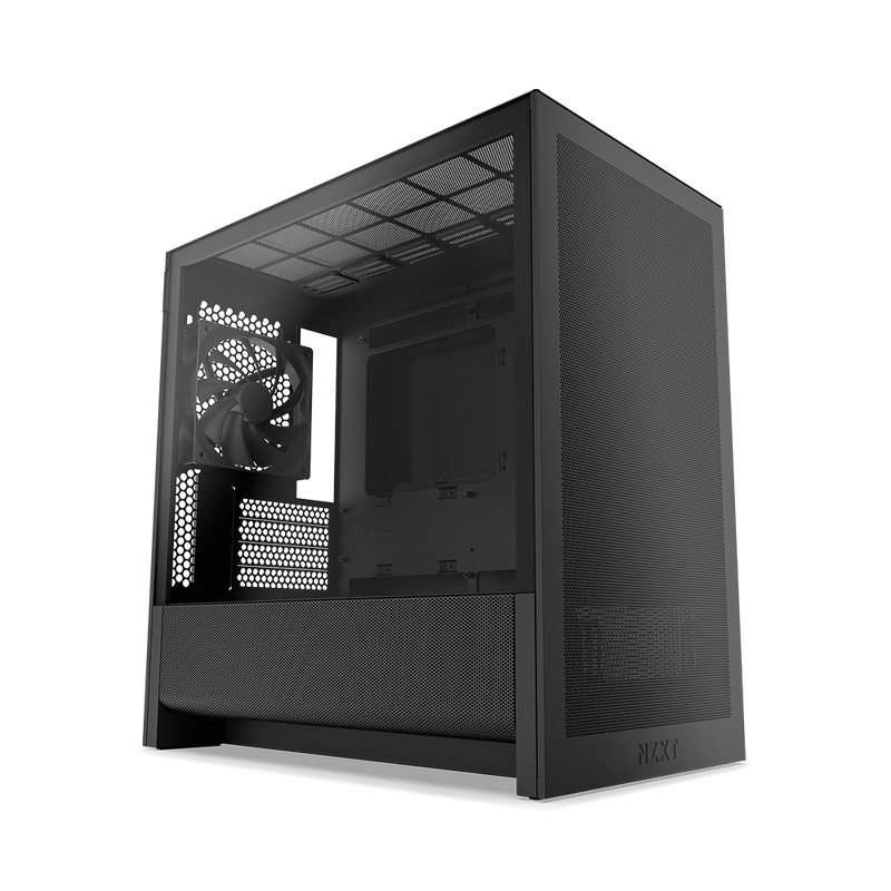 NZXT H9 H3 Flow, Midi Tower, PC, Schwarz, micro ATX, Mini-ITX, Netz, SGCC, Gehärtetes Glas, 17 cm