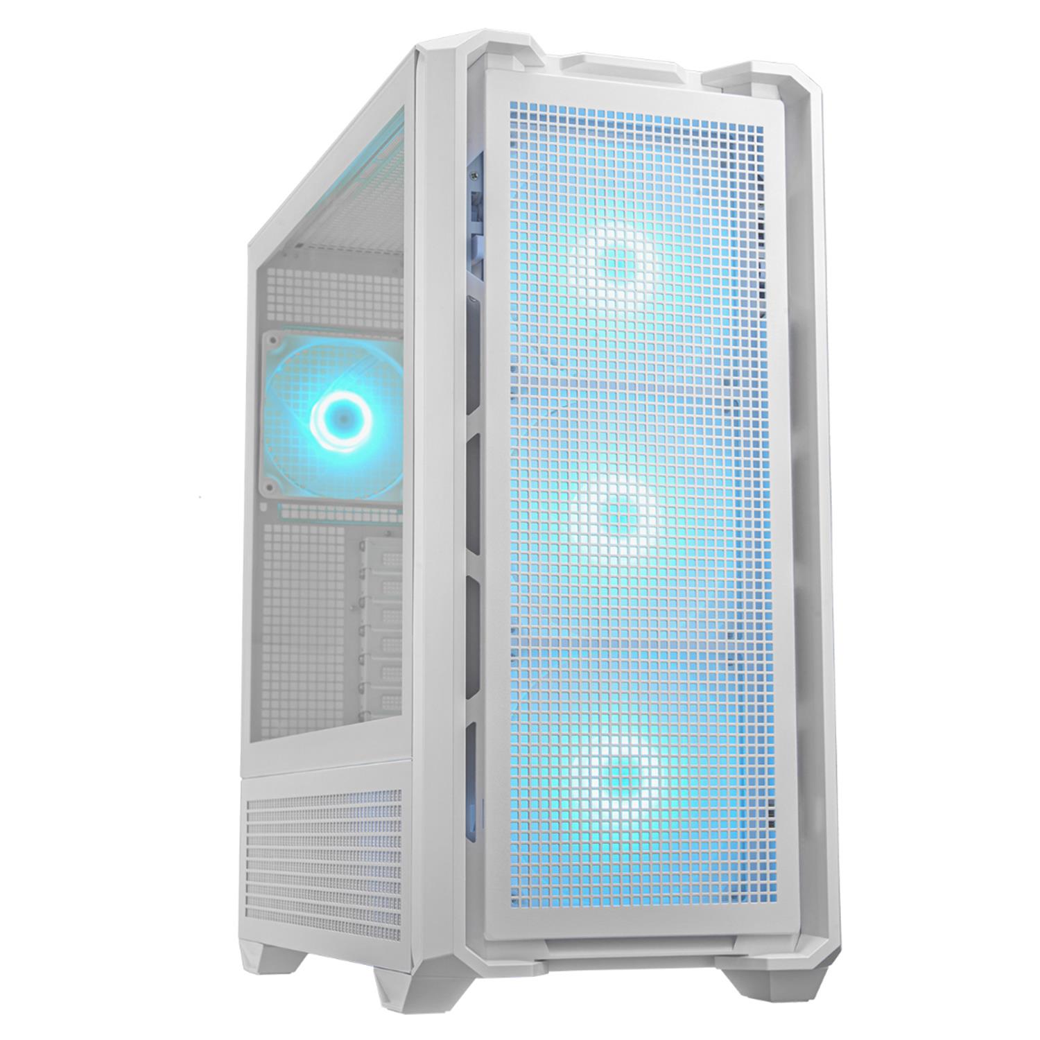 Cougar Gaming Gehäuse Full-Tower MX600 ARGB, Weiß, Full Tower, PC, Weiß, ATX, CEB, EATX, micro ATX, Mini-ITX, Gaming, Blau, Grün, Rot