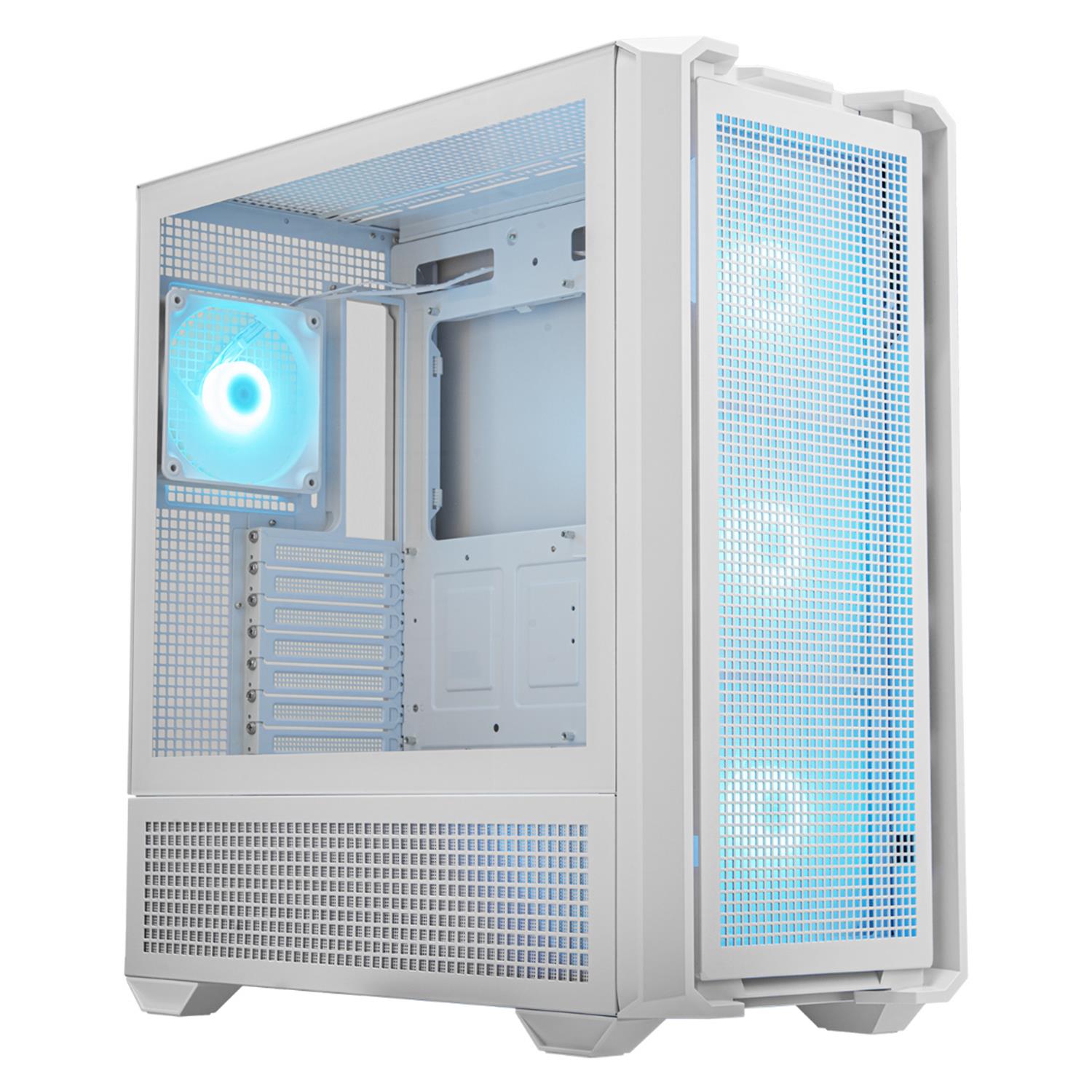 Zweites Bild vonCougar Gaming Gehäuse Full-Tower MX600 ARGB, Weiß, Full Tower, PC, Weiß, ATX, CEB, EATX, micro ATX, Mini-ITX, Gaming, Blau, Grün, Rot