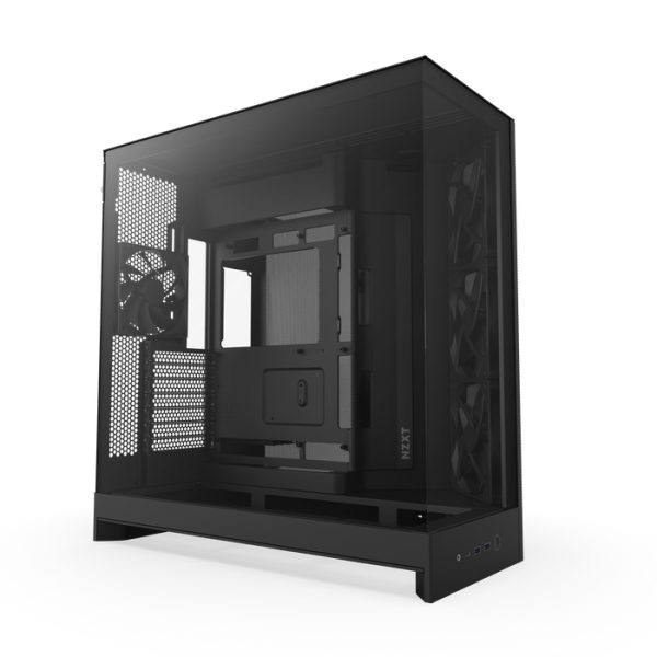 NZXT H9 Flow, Midi Tower, PC, Schwarz, ATX, EATX, micro ATX, Mini-ITX, Netz, SGCC, Gehärtetes Glas, 16,5 cm