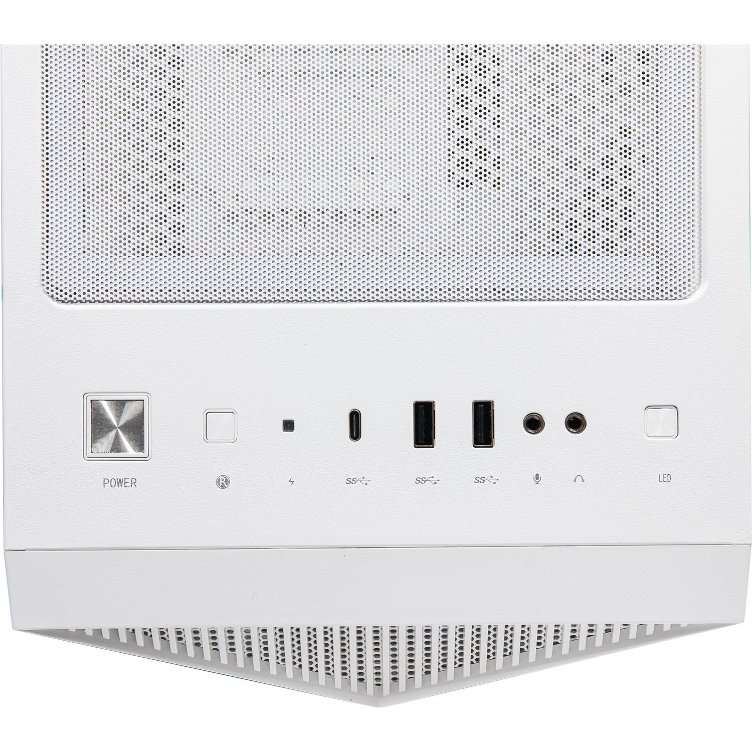 Zweites Bild vonMSI CAS MPG GUNGNIR 110R WHITE, Midi Tower, PC, Weiß, ATX, micro ATX, Mini-ITX, Metall, Gaming