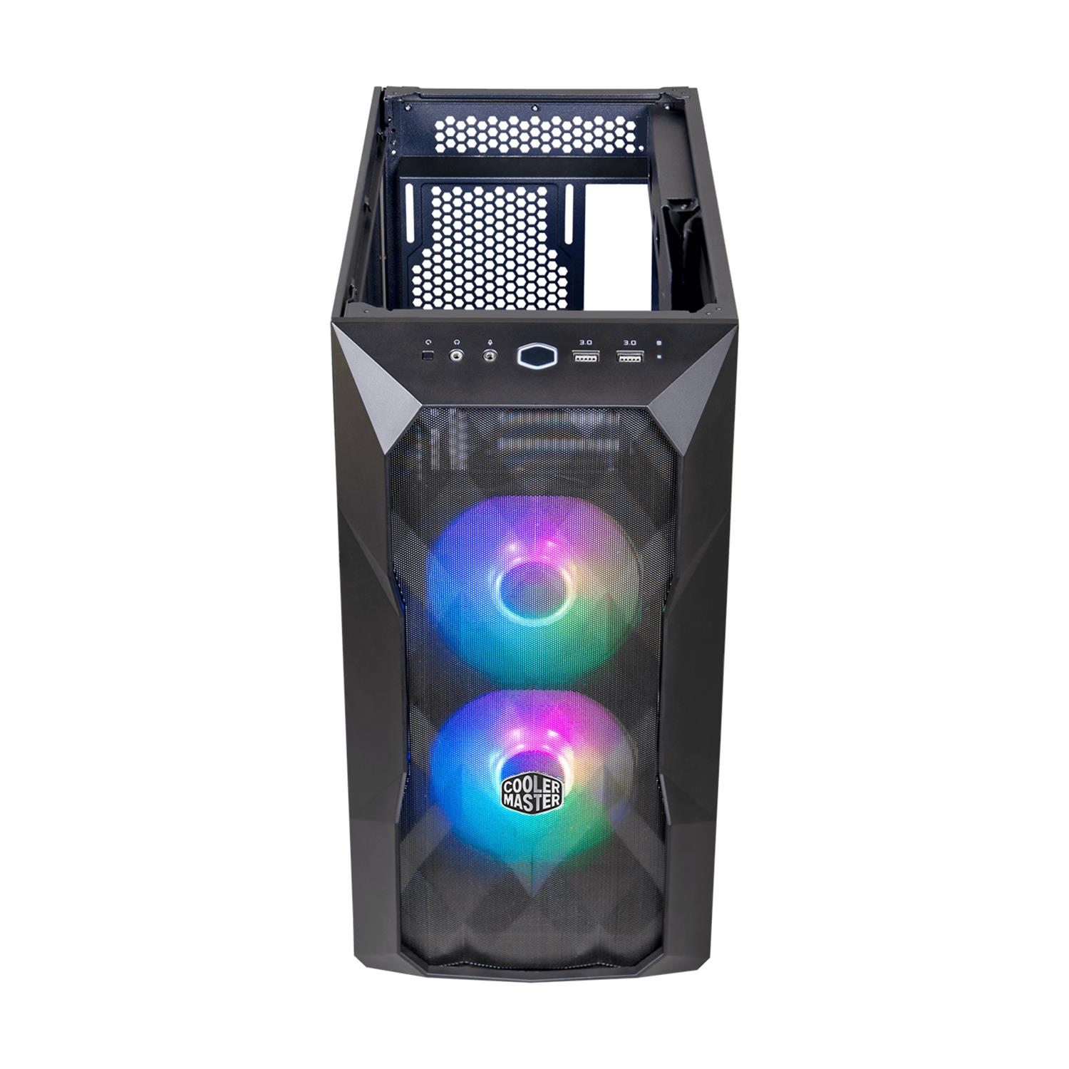 Zweites Bild vonCooler Master TD300, Mini Tower, PC, Schwarz, micro ATX, Mini-ITX, Netz, Kunststoff, Stahl, Multi