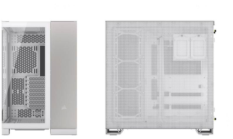 Zweites Bild vonCorsair CC-9011285-WW, Midi Tower, PC, Grau, Weiß, ATX, Stahl, Gehärtetes Glas, Gaming