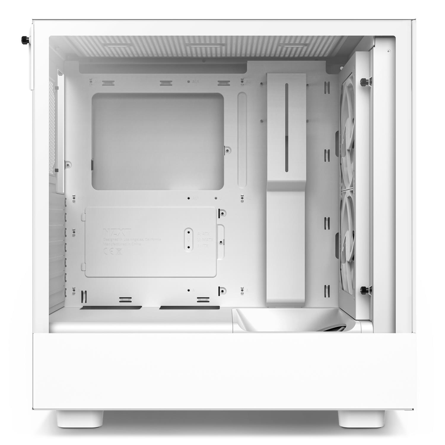 Zweites Bild vonNZXT H5 Elite, Midi Tower, PC, Weiß, ATX, EATX, micro ATX, Mini-ITX, Stahl, Gehärtetes Glas, 16,5 cm