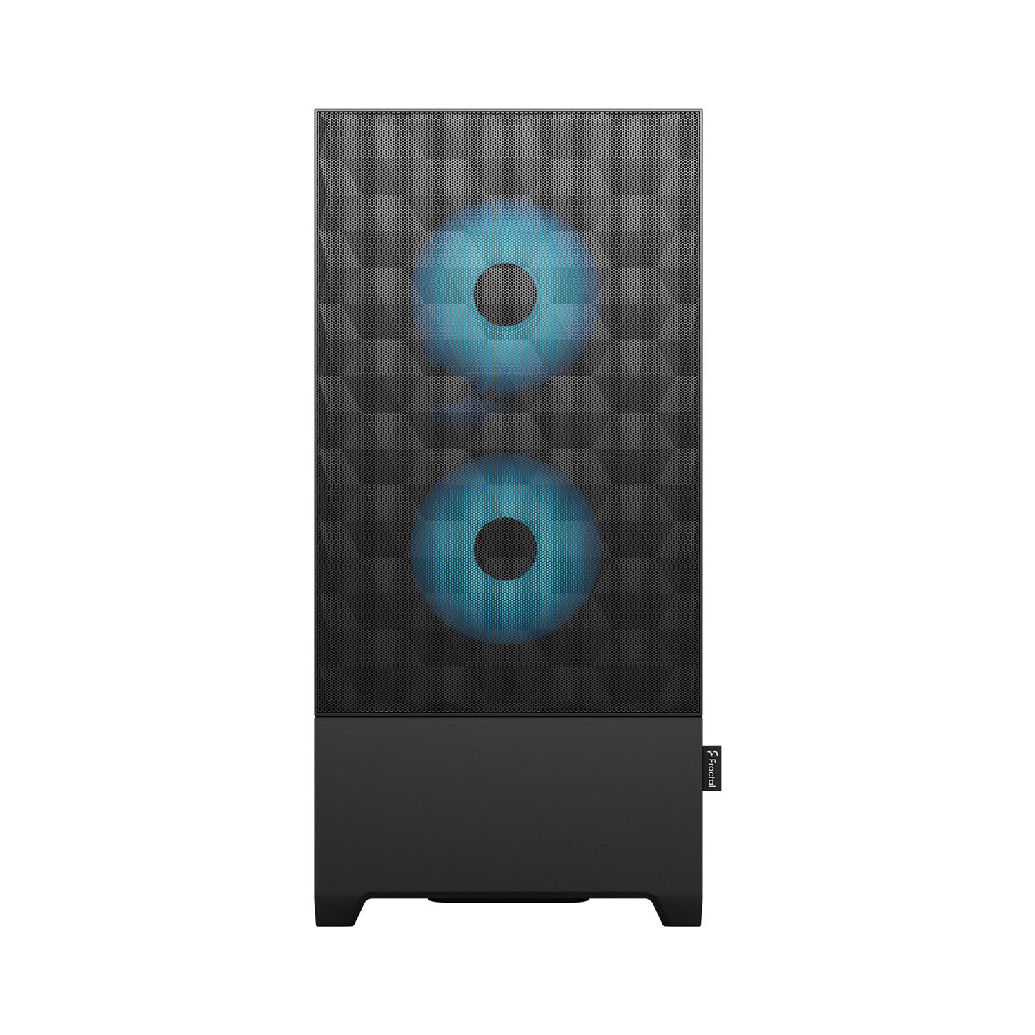 Zweites Bild vonFractal Design Pop Air, Tower, PC, Schwarz, Cyan, ATX, micro ATX, Mini-ITX, Stahl, Gehärtetes Glas, Multi