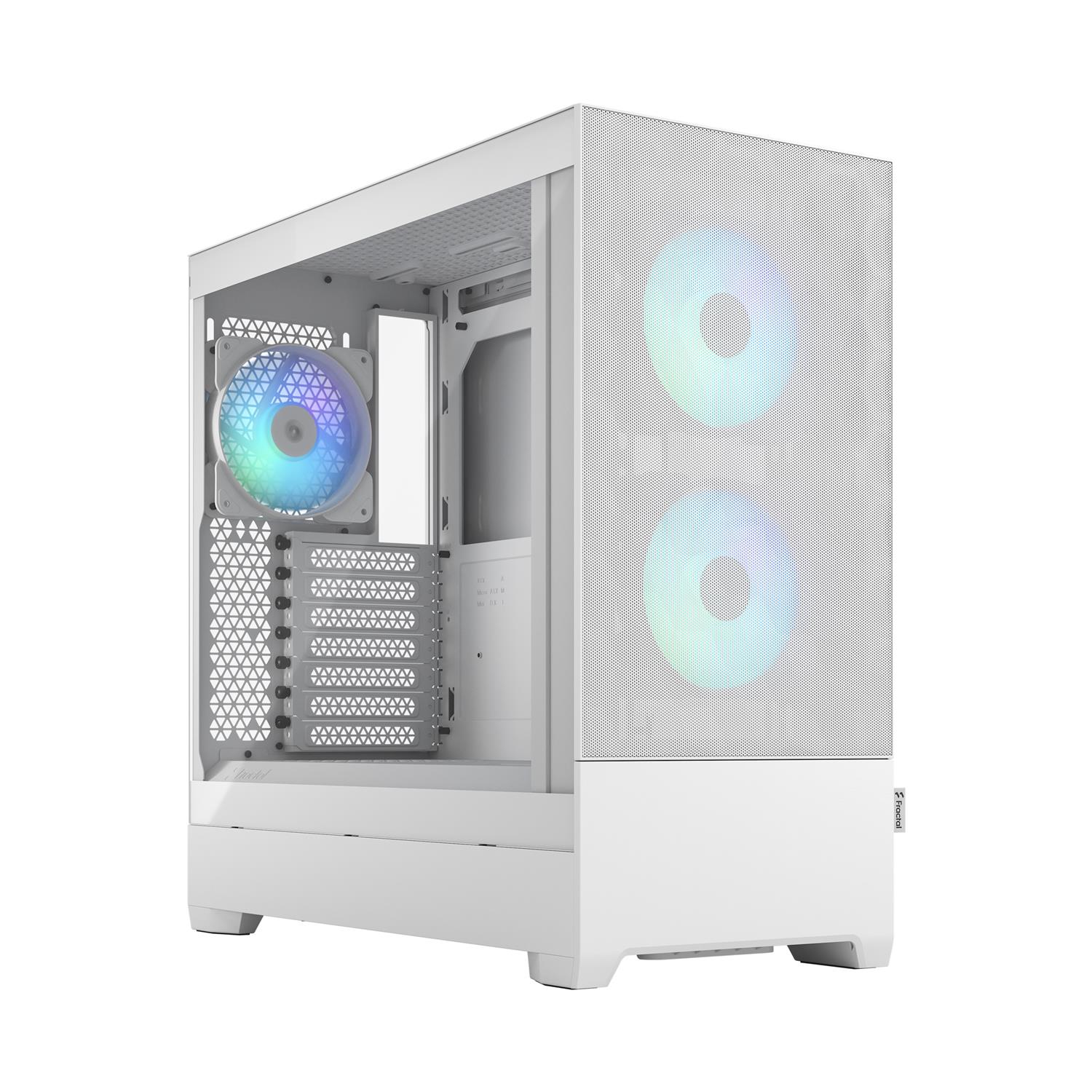 Fractal Design Pop Air, Tower, PC, Weiß, ATX, micro ATX, Mini-ITX, Stahl, Gehärtetes Glas, Multi