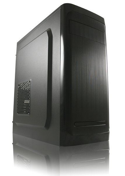 LC-Power 7034B, Midi Tower, PC, Schwarz, ATX, micro ATX, Mini-ATX, Metall, 14,5 cm