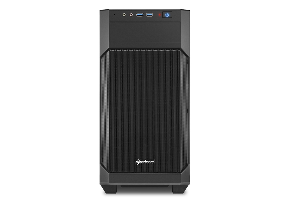 Zweites Bild vonSharkoon V1000, Mini Tower, PC, Schwarz, micro ATX, Mini-ITX, Metall, 15,5 cm