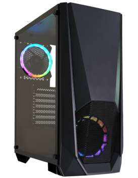 Xilence X505.ARGB, Midi Tower, PC, Schwarz, ATX, micro ATX, Mini-ITX, Acrylnitril-Butadien-Styrol (ABS), Kunststoff, Gehärtetes Glas, 120,140 mm