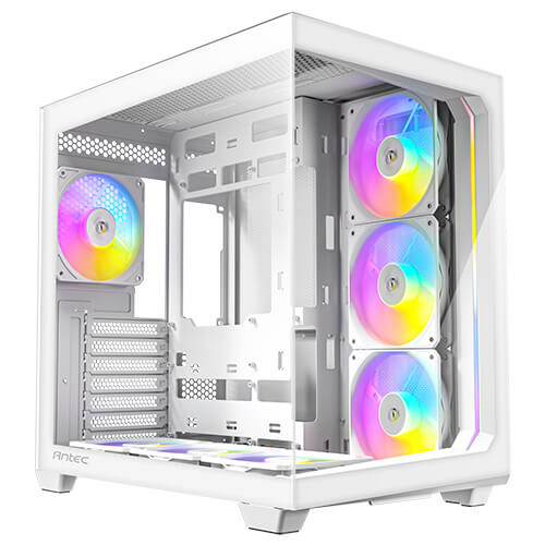Antec C5, Midi Tower, PC, Weiß, ATX, ITX, micro ATX, Glas, Kunststoff, Stahl, 3x 120 mm