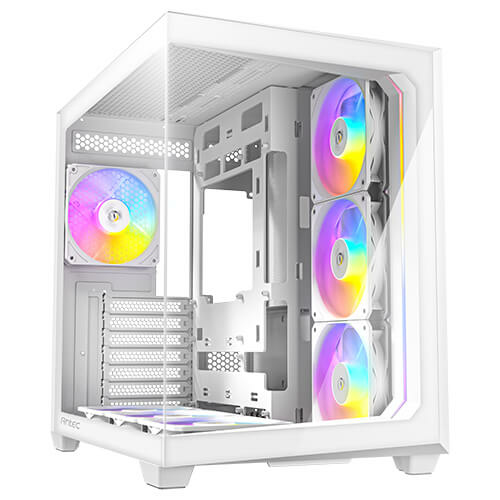 Zweites Bild vonAntec C5, Midi Tower, PC, Weiß, ATX, ITX, micro ATX, Glas, Kunststoff, Stahl, 3x 120 mm